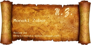 Monoki Zobor névjegykártya
